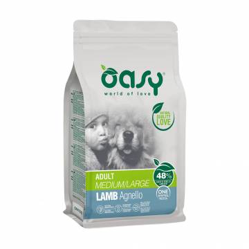 Сухой корм Oasy One Animal Protein Adult Medium/Large Lamb с ягненком, 2.5 кг Сухой корм Oasy One Animal Protein Adult Medium/Large Lamb с ягненком, 2.5 кг