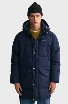 Мужской темно-синий пуховик LONG ALTA DOWN JACKET Синий XL Gant 7006365