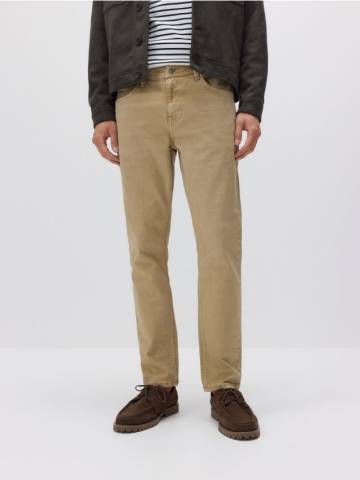 Reserved - Джинси slim із вареним ефектом - бежевий - YV104-08J Reserved - Джинси slim із вареним ефектом - бежевий - YV104-08J