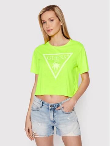 Guess Футболка E02I01 KB9I0 Зелений Regular Fit Guess Футболка E02I01 KB9I0 Зелений Regular Fit