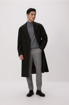 Reserved - Бавовняні штани чінос слім - світло-сірий - 491GC-09P