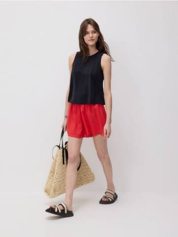 Reserved - LADIES` SHORTS - червоний - 168BP-33X Reserved - LADIES` SHORTS - червоний - 168BP-33X