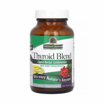 Поддержка щитовидной железы Natures Answer Thyroid Blend, 90 вегетарианских капсул Поддержка щитовидной железы Natures Answer Thyroid Blend, 90 вегетарианских капсул