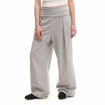 Cropp - Широкі штани - light grey Cropp - Широкі штани - light grey