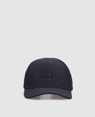 Синяя кепка с вышивкой логотипа