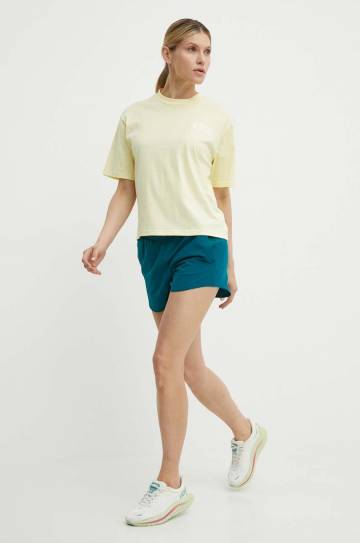 Хлопковая футболка Fila Linyi женская цвет жёлтый FAW0764 Хлопковая футболка Fila Linyi женская цвет жёлтый FAW0764