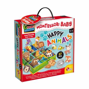 Настольная игра LISCIANI Montessori Baby Happy Animals Счастливые животные, от 1 года, 6.7*28.5*28.5 см, 67 элементов (92772) Настольная игра LISCIANI Montessori Baby Happy Animals Счастливые животные, от 1 года, 6.7*28.5*28.5 см, 67 элементов (92772)