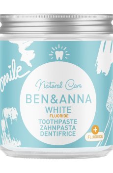 Натуральная зубная паста Ben & Anna White Fluoride Toothpaste, 100 мл