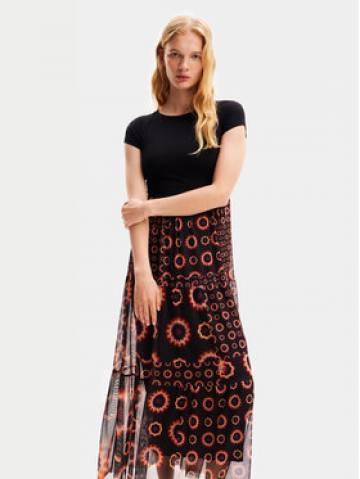 Desigual Літня сукня Galiana 24SWVK65 Чорний Regular Fit Desigual Літня сукня Galiana 24SWVK65 Чорний Regular Fit