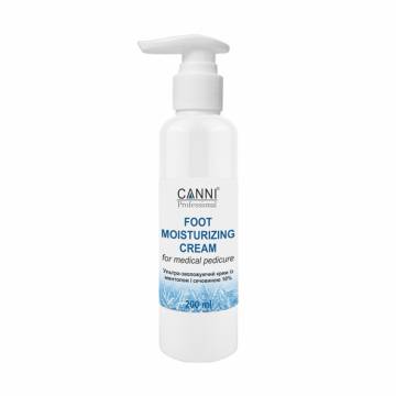 Увлажняющий крем для ног Canni Foot Moisturizing Cream с ментолом и мочевиной 10%, 200 мл Увлажняющий крем для ног Canni Foot Moisturizing Cream с ментолом и мочевиной 10%, 200 мл