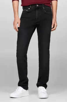 Мужские черные джинсы SLIM BLEECKER PSTR CROW BLACK Черный 33-32 Tommy Hilfiger MW0MW37371