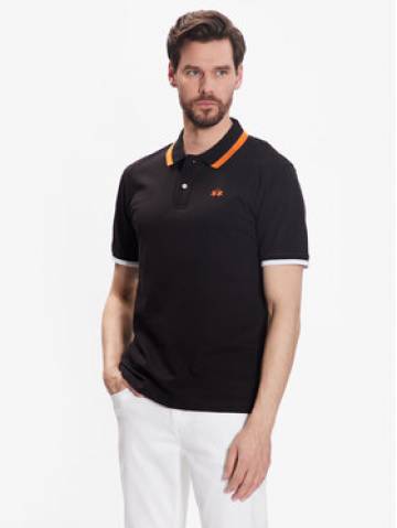 La Martina Поло VMP006 PK001 Чорний Slim Fit La Martina Поло VMP006 PK001 Чорний Slim Fit