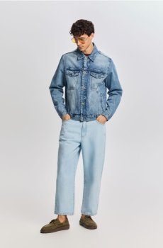 Reserved - Джинси barrel leg - синій - YV148-05J