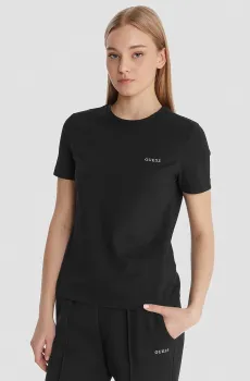Женская черная футболка Черный L Guess V6RI07.J1314;JBLK