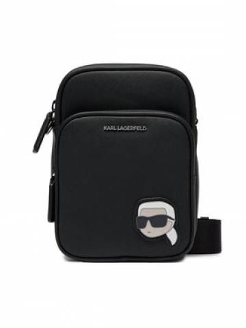 KARL LAGERFELD Плоска сумка 240M3123 Чорний KARL LAGERFELD Плоска сумка 240M3123 Чорний