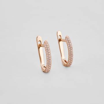 Золотые серьги Minimal с364-ч Золотые серьги Minimal с364-ч