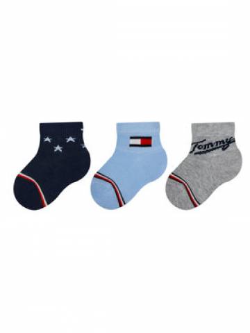 Tommy Hilfiger Набір 3 пар високих дитячих шкарпеток 701224997 Голубий Tommy Hilfiger Набір 3 пар високих дитячих шкарпеток 701224997 Голубий