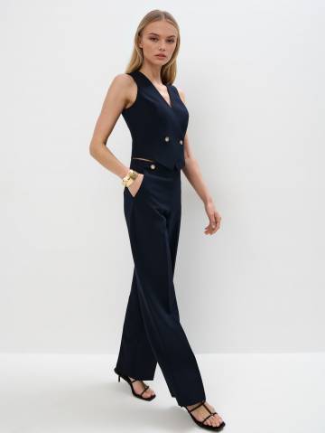 Mohito - Широкі штани - темно-синій - 42