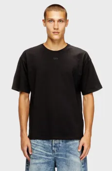 Мужская черная футболка MAGLIETTA Черный S Diesel A21562 0PLAT