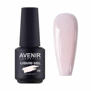 Жидкий гель для наращивания ногтей Avenir Cosmetics Liquid Gel 09, 15 мл Жидкий гель для наращивания ногтей Avenir Cosmetics Liquid Gel 09, 15 мл