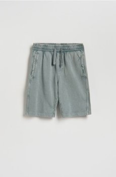 Reserved - Бавовняні шорти-бермуди - світло-зелений - 721HN-70X