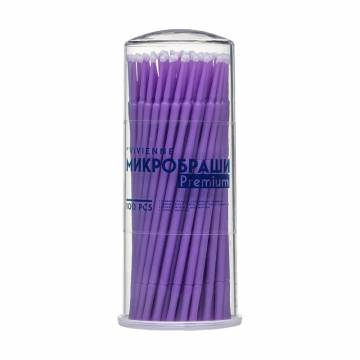 Микробраши Vivienne Premium в тубусе, фиолетовые, 100 шт (i03) Микробраши Vivienne Premium в тубусе, фиолетовые, 100 шт (i03)