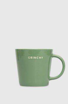 Зеленая керамическая чашка Grinchy для чая