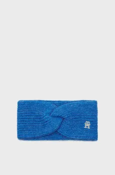 Женская синяя повязка TH TIMELESS HEADBAND Синий ONESIZE Tommy Hilfiger AW0AW15308