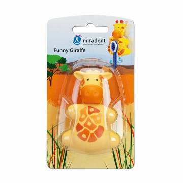 Детский футляр для зубной щетки Miradent Funny Animals Holder For The Brush Giraffe, 1 шт Детский футляр для зубной щетки Miradent Funny Animals Holder For The Brush Giraffe, 1 шт
