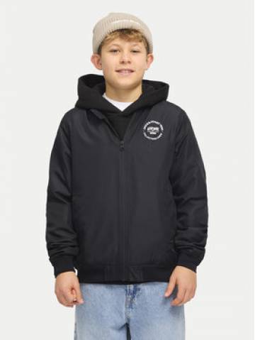 Jack&Jones Junior Куртка бомбер Zack 12269155 Чорний Regular Fit Jack&Jones Junior Куртка бомбер Zack 12269155 Чорний Regular Fit