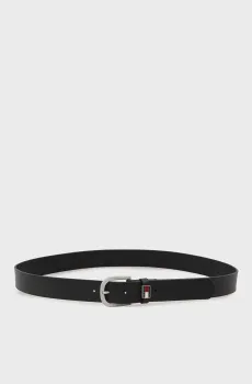 Мужской черный кожаный ремень RYAN 3.5 Черный 100 Tommy Jeans AM0AM14461