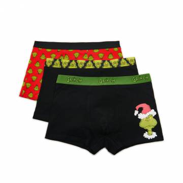 Cropp - Різдвяні боксери, 3 пари Grinch - чорний Cropp - Різдвяні боксери, 3 пари Grinch - чорний