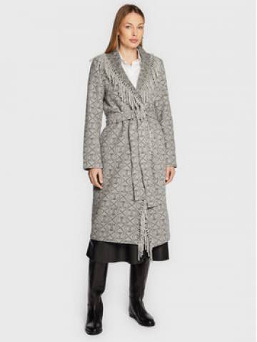 TWINSET Вовняне пальто 222TT2290 Сірий Regular Fit TWINSET Вовняне пальто 222TT2290 Сірий Regular Fit