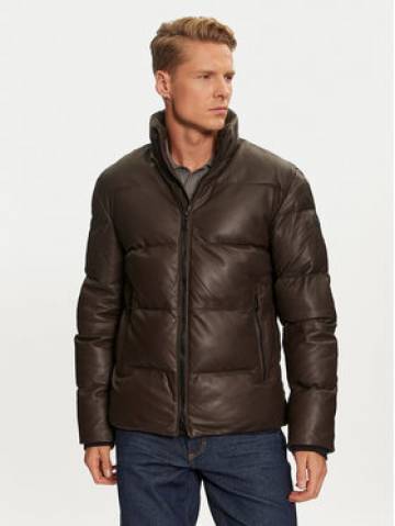 JOOP! Шкіряна куртка 17 Loman 80000659 Коричневий Regular Fit JOOP! Шкіряна куртка 17 Loman 80000659 Коричневий Regular Fit