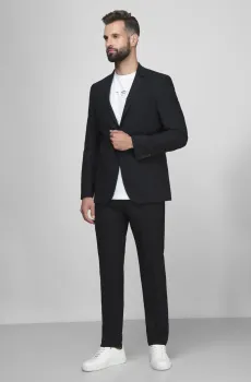 Мужской темно-синий шерстяной костюм (пиджак, брюки) Синий 60 Karl Lagerfeld 500099.155200К;690