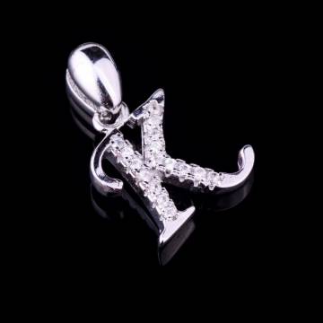 Серебряная подвеска буква "К" (фианиты) 131991 K Серебряная подвеска буква "К" (фианиты) 131991 K