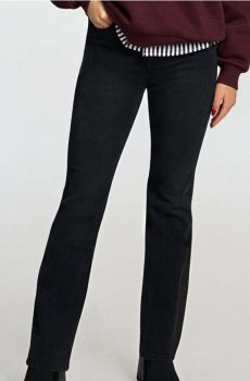 Розкльошені джинси - чорний