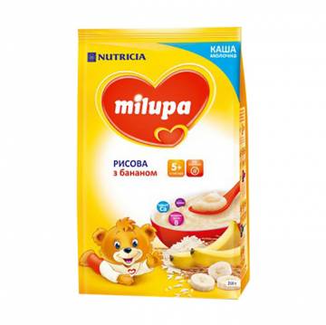 Детская молочная каша Milupa Рисовая с бананом, от 5 месяцев, 210 г Детская молочная каша Milupa Рисовая с бананом, от 5 месяцев, 210 г