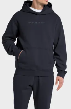 Мужское черное худи Черный M Replay M6708 .000.23158HG