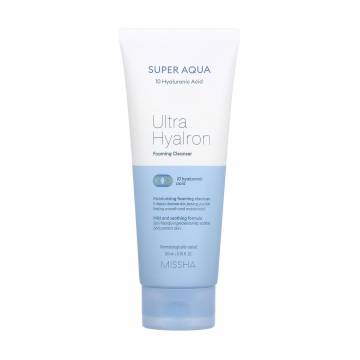 Пенка для умывания Missha Super Aqua Ultra Hyalron Cleansing Foam, 200 мл Пенка для умывания Missha Super Aqua Ultra Hyalron Cleansing Foam, 200 мл