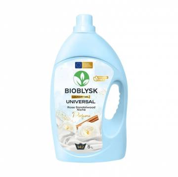 Парфюмированный гель для стирки BioBlysk Universal & Rose Sandalwood Niche Perfume, 142 стирки, 5 л