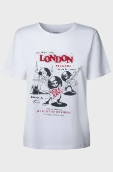 Женская белая футболка BALBINA Белый XS Pepe Jeans PL5000010