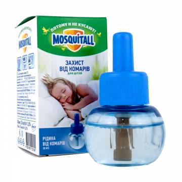 Жидкость от комаров MOSQUITALL 45 ночей Нежная защита для детей, 30 мл Жидкость от комаров MOSQUITALL 45 ночей Нежная защита для детей, 30 мл