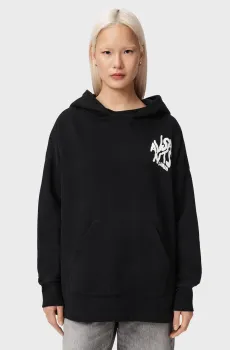 Женское черное худи ORLANDO Черный XS AllSaints W225JE