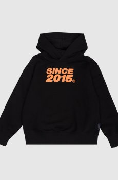 Детское черное худи с принтом Since 2015