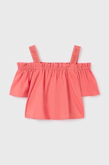 Детская блузка Mayoral цвет розовый однотонная