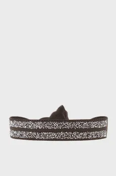 Женский коричневый двойной браслет FABRIC 12 Коричневый ONESIZE Les Interchangeables A48961