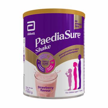 Детская сухая молочная смесь PaediaSure Shake Клубника, от 1 года, 850 г Детская сухая молочная смесь PaediaSure Shake Клубника, от 1 года, 850 г