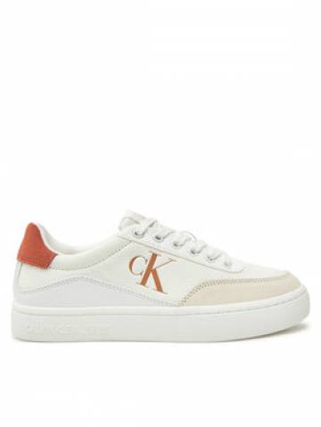 Calvin Klein Jeans Снікерcи Classic Cupsole Laceup Low Lth YW0YW01668 Білий Calvin Klein Jeans Снікерcи Classic Cupsole Laceup Low Lth YW0YW01668 Білий