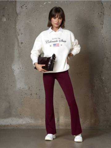 Розкльошені штани - буряковий